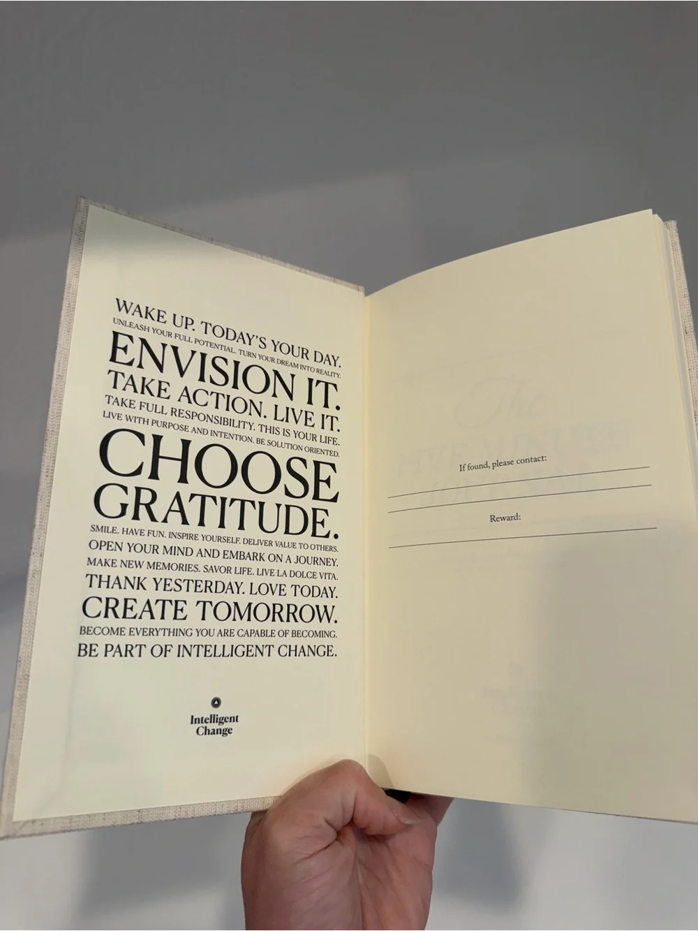 Alo x The Five Minute Journal by Intelligent Change NEW RARE